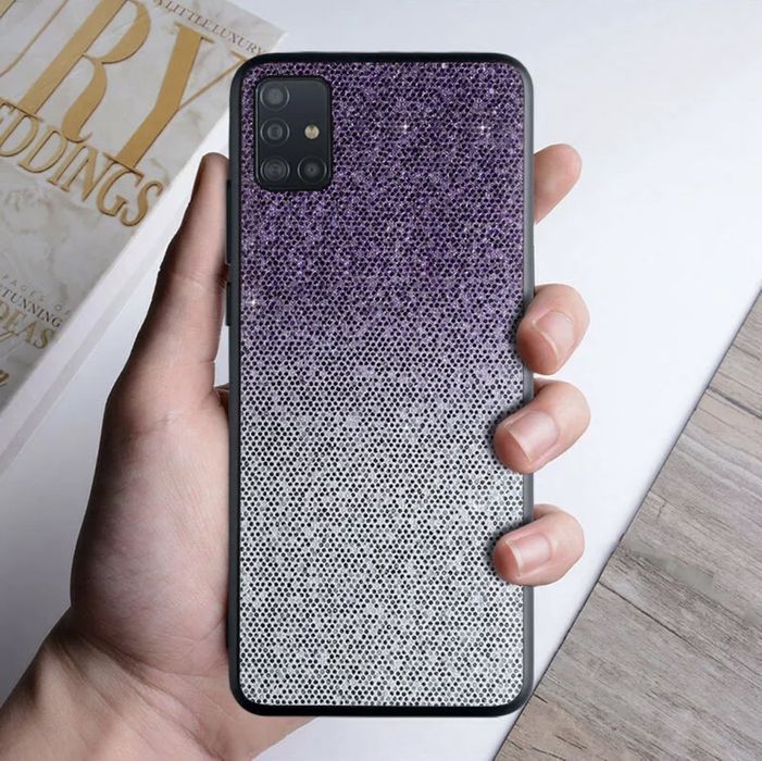 Husa cu sclipici in degrade pt. Samsung Galaxy A51 / J6 Plus / J6+