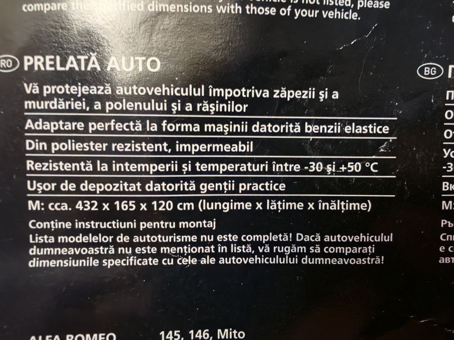 Vand husa de masina