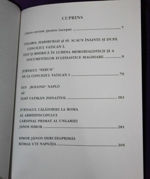 Ungaria si Conciliul Vatican în memorialistica ecleziastică maghiară Sfatul domnesc si Adunarea starilor Anuarul Institutului de Istorie George Barit