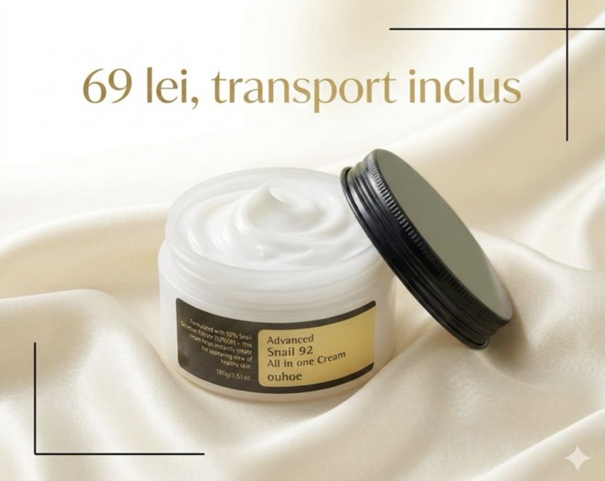 Crema Hidratanta Extract de melc, 100g, Oulhoe