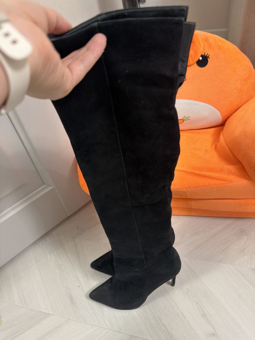 Ботфорты натуральная замша