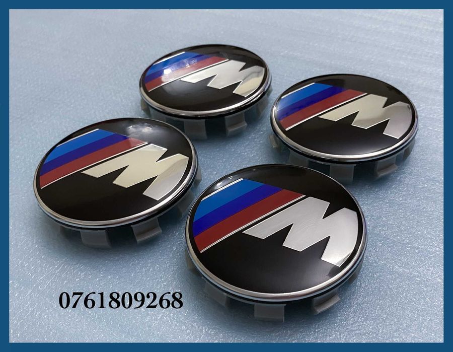 Set 4 capace M 68mm jante aliaj BMW seria 1 2 3 4 5 6 7 X1 X3 X5 X6