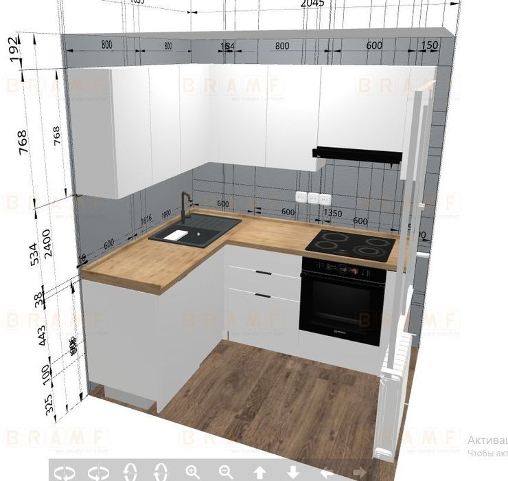 Новая Кухня от BRAMF угловая