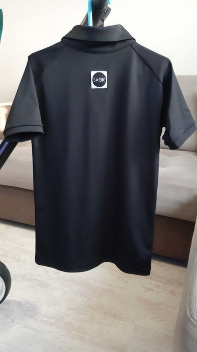 Черна блуза за тренировки по спортни танци-момче, 152 см.