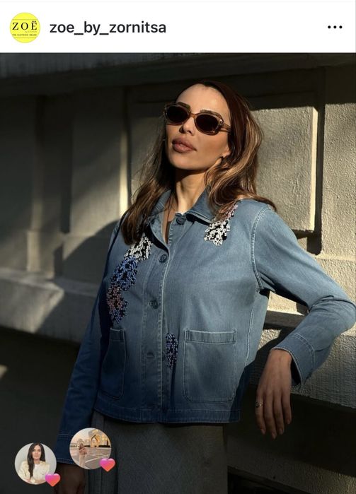 Zoe връхна дънкова риза