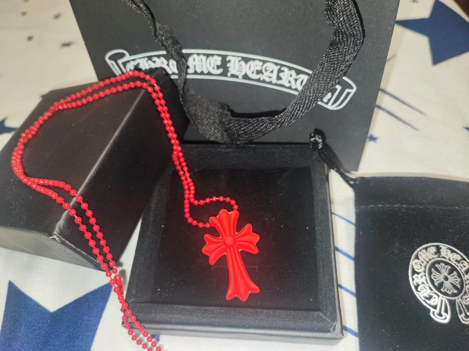 Lanț Cruce Silicon Chrome Hearts
