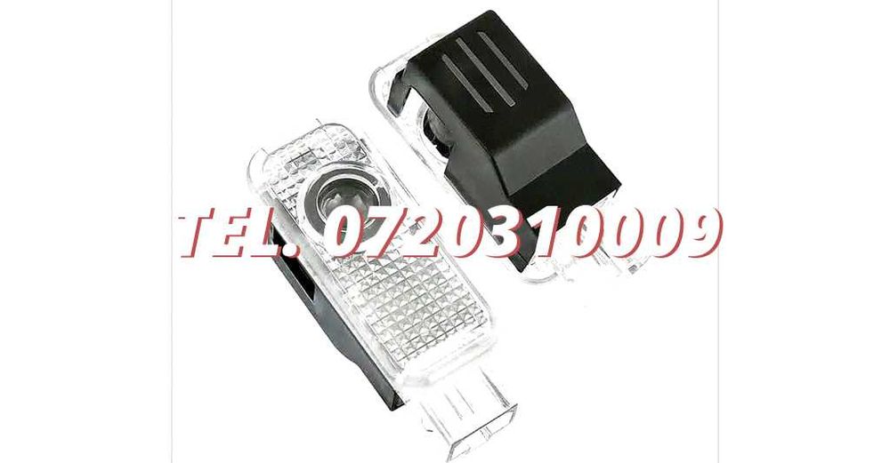 Set Lampi Logo Portiere Holograme Audi A3 A4 A5 A6 A7 Q3 Q5 Q7