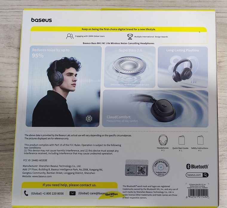 Наушники Baseus BH1 NC. Новые