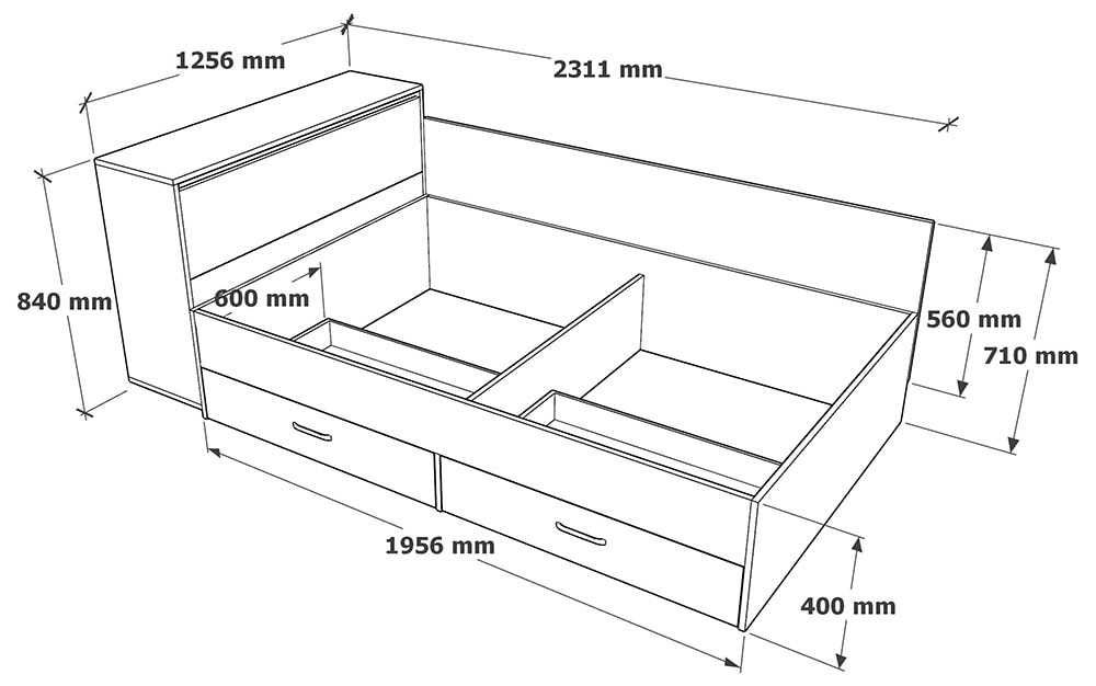 обзавеждане за спалня (гардероб и легло - 120 см.)+ геймърско ел. бюро