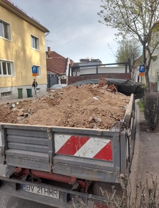 Transport moloz(groapa autorizată) nisip, pietriș,piatră spartă, beton
