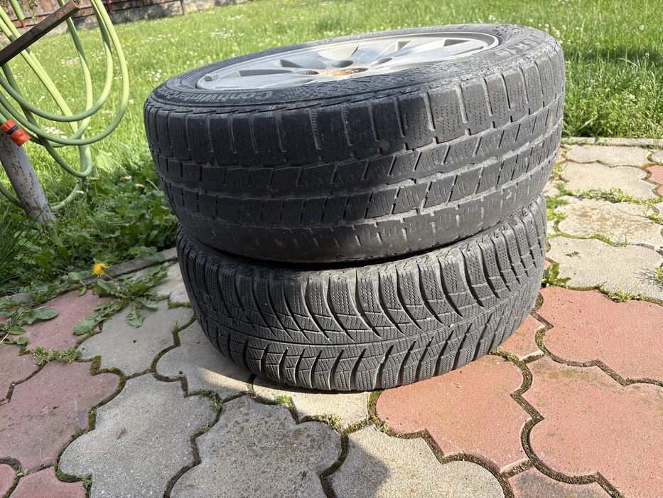 Anvelope de iarna si jante pe 16 originale bmw