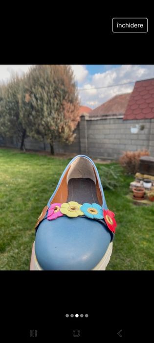 Balerini noi piele naturala