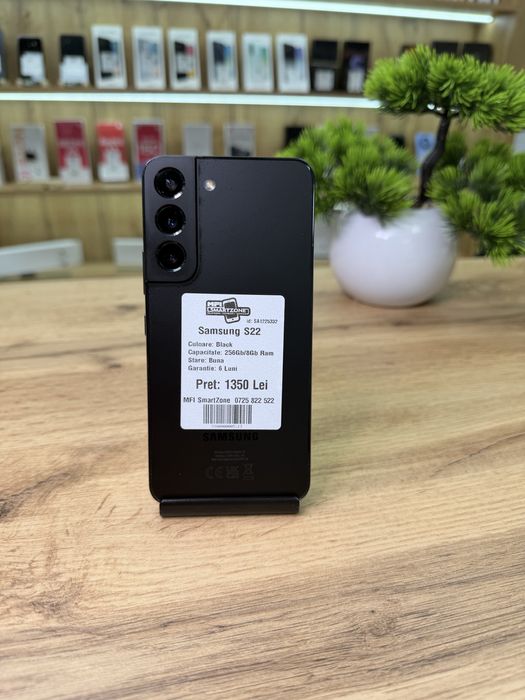 ‼️Samsung S22 Black 256GB/8Gb ram - Garantie