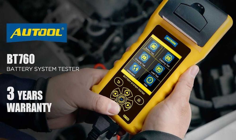 Тестер АКБ Autool BT-760 с термопринтером