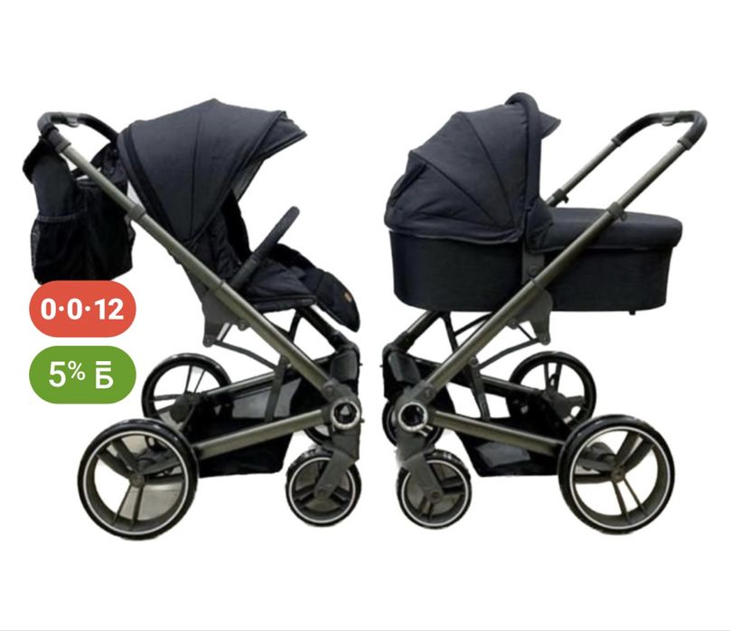 Коляска универсальная 2 в 1 Teknum 701, черный