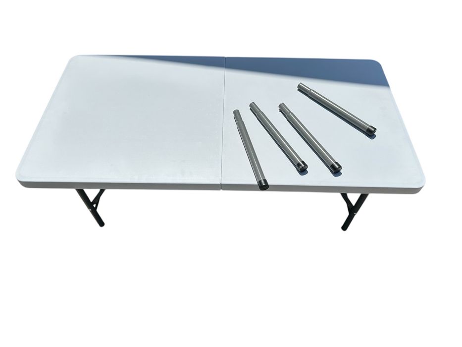 Нова качествена сгъваема маса 120 x 60 см.