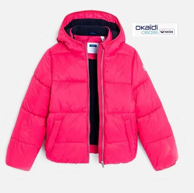 ново Детско топло Яке Okaidi (12 год ) размер 140см -152см за Момичета