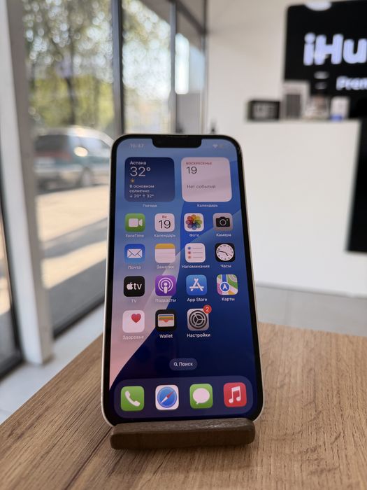 iPhone 13•128GB/100%White  Айфон 13•128Гб/100%Ақ