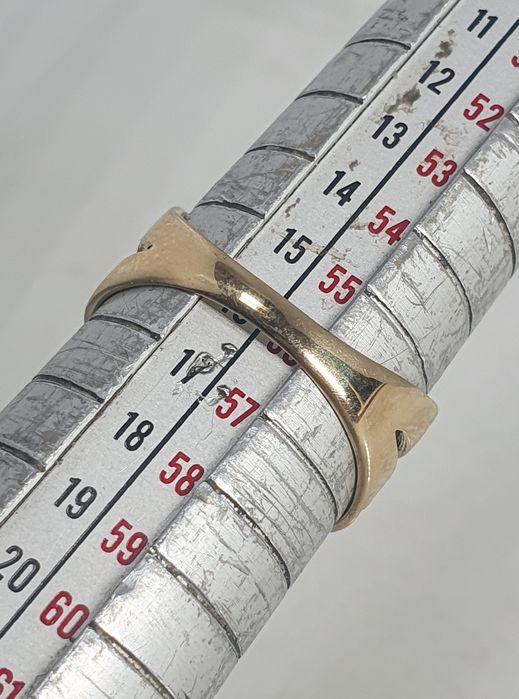 Inel din aur de 14K cu pietre semiprețioase albe – mărimea 56