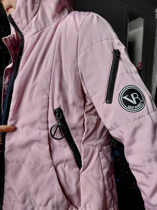 Куртка для девочки 10–13 лет, розовая, недорого