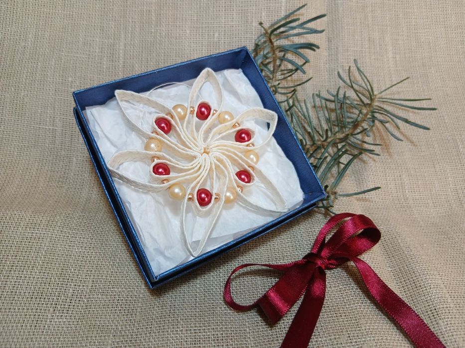 Steaua Crăciunului ornament handmade decorațiuni brad Crăciun