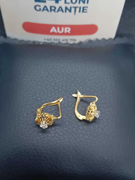 Cercei aur 18k 2.67g (B.25565 AG31 Barboi) Garantie 2 ani!