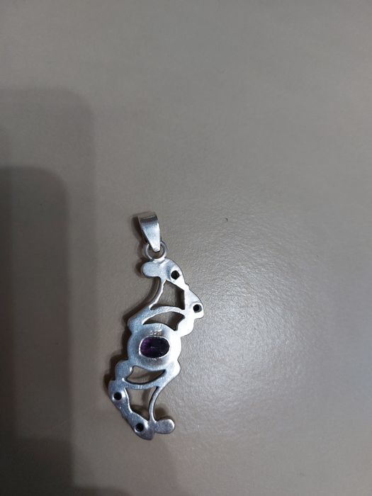 Pandant masiv din argint 925si ametiste