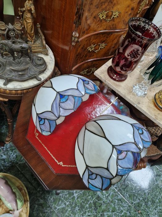 Чифт страхотни антикварни аплици Тифани