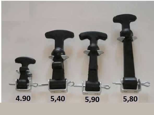 Гумени / ластични, каучукови / ключалки за капаци на машини.