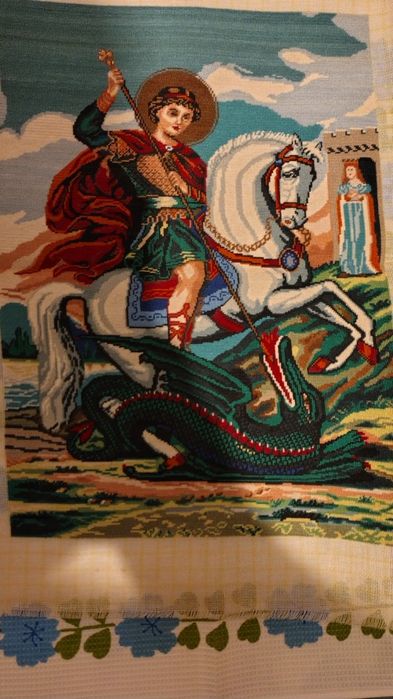 Goblene cusute față verso