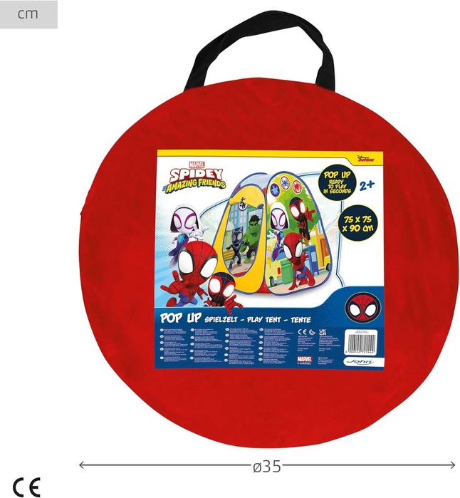 Детска палатка pop up Frozen Spidey Gabby DollHouse с чанта 3 вида
