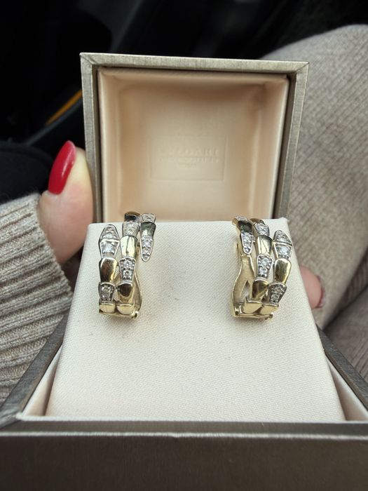 Золотые серьги 585 пробы