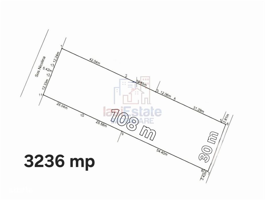 Teren intravilan de 3236 mp in Cug-Soseaua Nicololina
