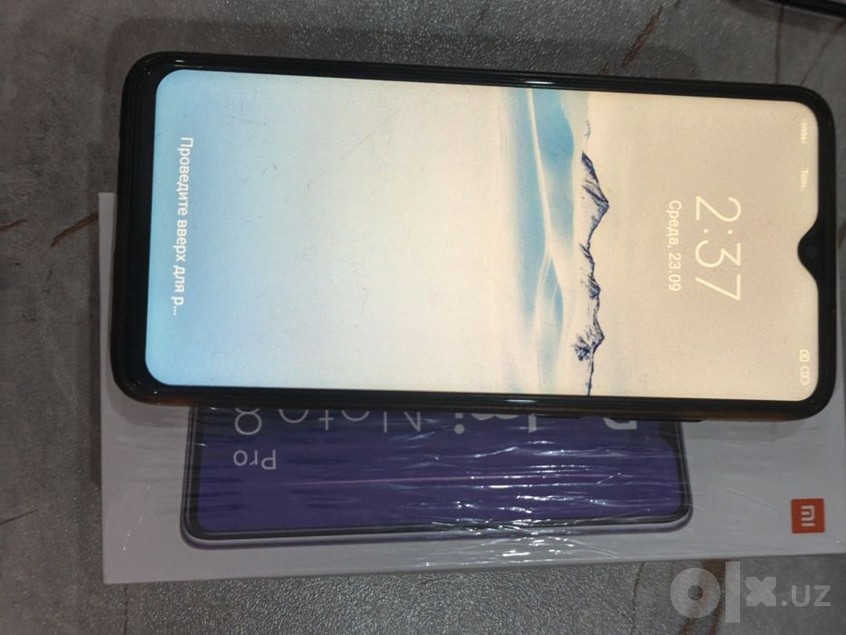 Redmi note8 pro сотилади холати яхши , биркиши ишлатган коробкаси бор.