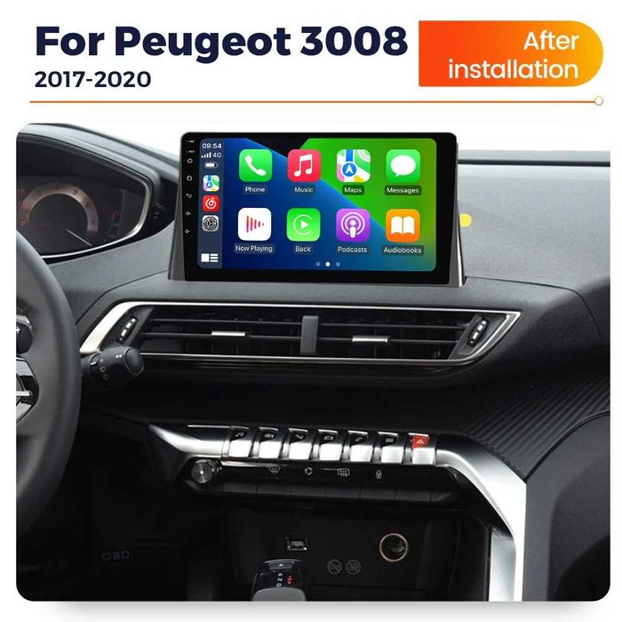Navigatie Peugeot 3008 2017 - 2020, 2GB 4GB 8GB Garantie Camera
