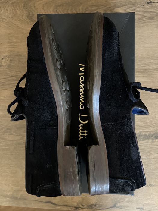 Loafers piele intoarsă Massimo Dutti bleumarin