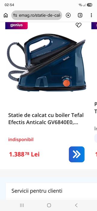 Stație calcat Tefal Efectis.