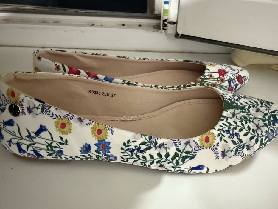 Летние цветочные  балетки