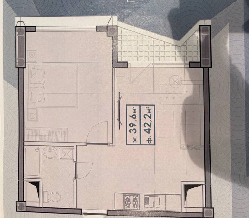 Яккасарайский район. Продается 2х комнатная квартира. Новостройка