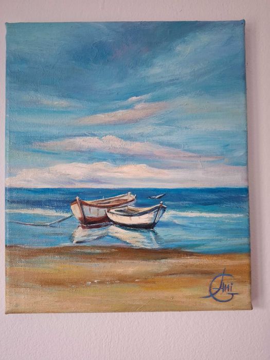Картина " Морски пейзаж" маслена живопис