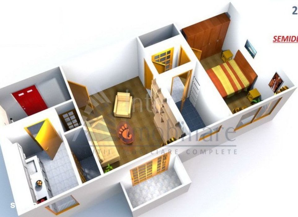 Apartament 2 camere Podu Ros-Asachi,50mp,etaj 1/4,fara risc Cod:163322