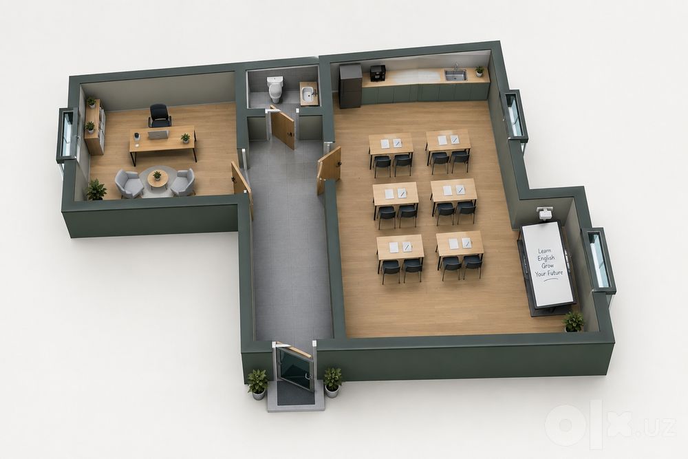 Zanalniy yonda ijaraga bariladi - 80M² - 1 ETAJ