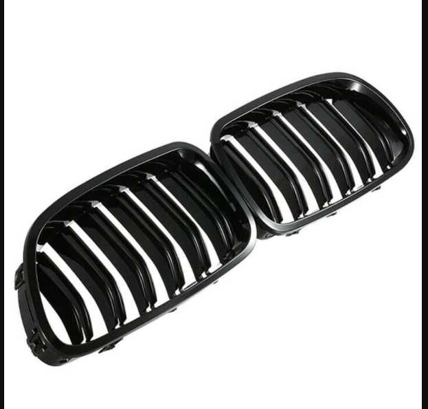 Бъбреци / Решетки за BMW F10 / F11 ; Черен Гланц Двойни