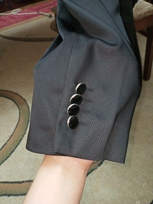 Черный свадебный костюм