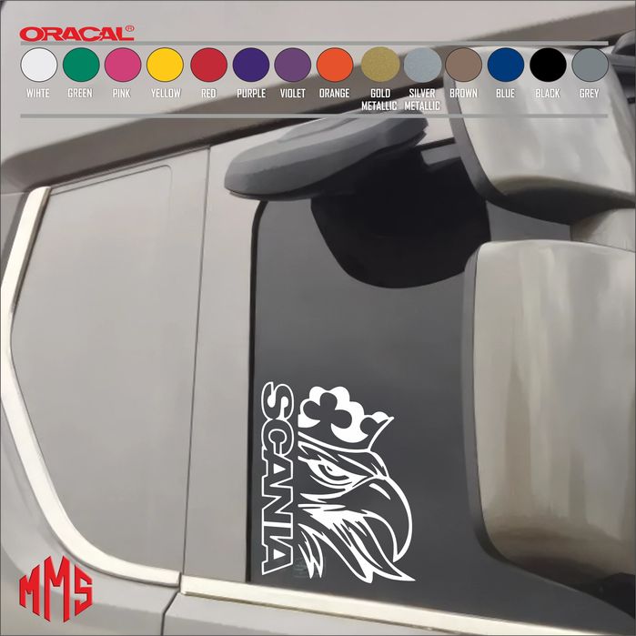 Стикер Scania коронован грифон за камион / Стикери за Камиони