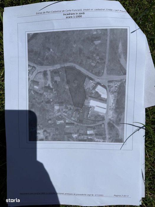 Teren intravilan 1859 mp Plaiu Provita de Sus la asfalt !