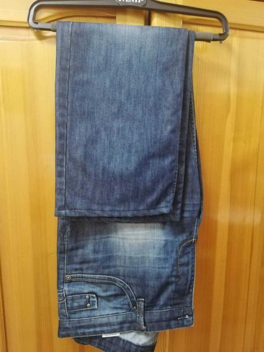 Дънки, мъжки, тъмно сини, голям размер