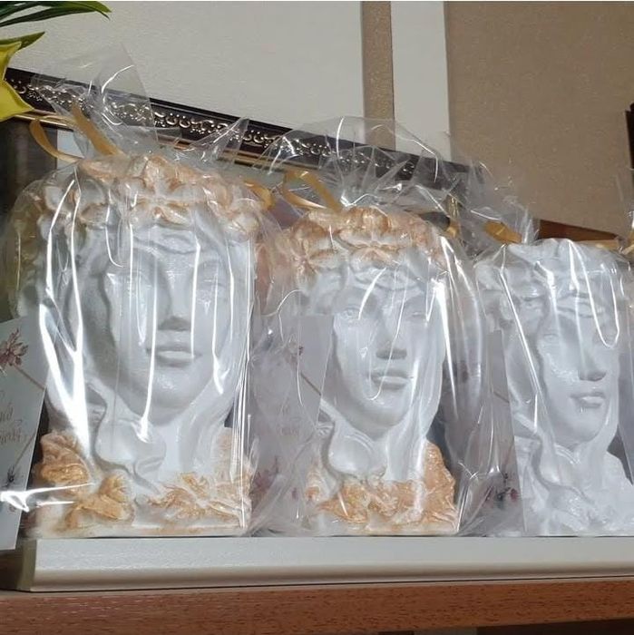 Декоративная ваза-кашпо из гипса