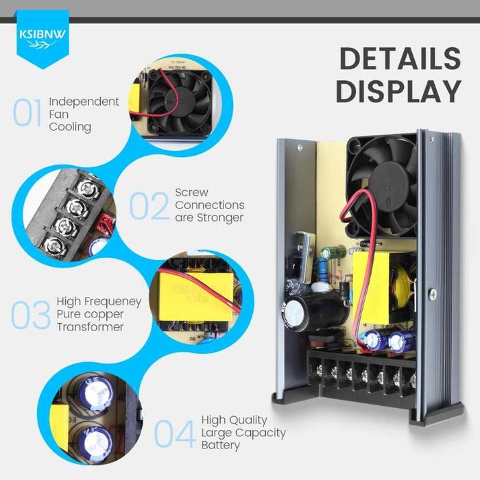 Transformator LED KSIBNW 12V 400W
