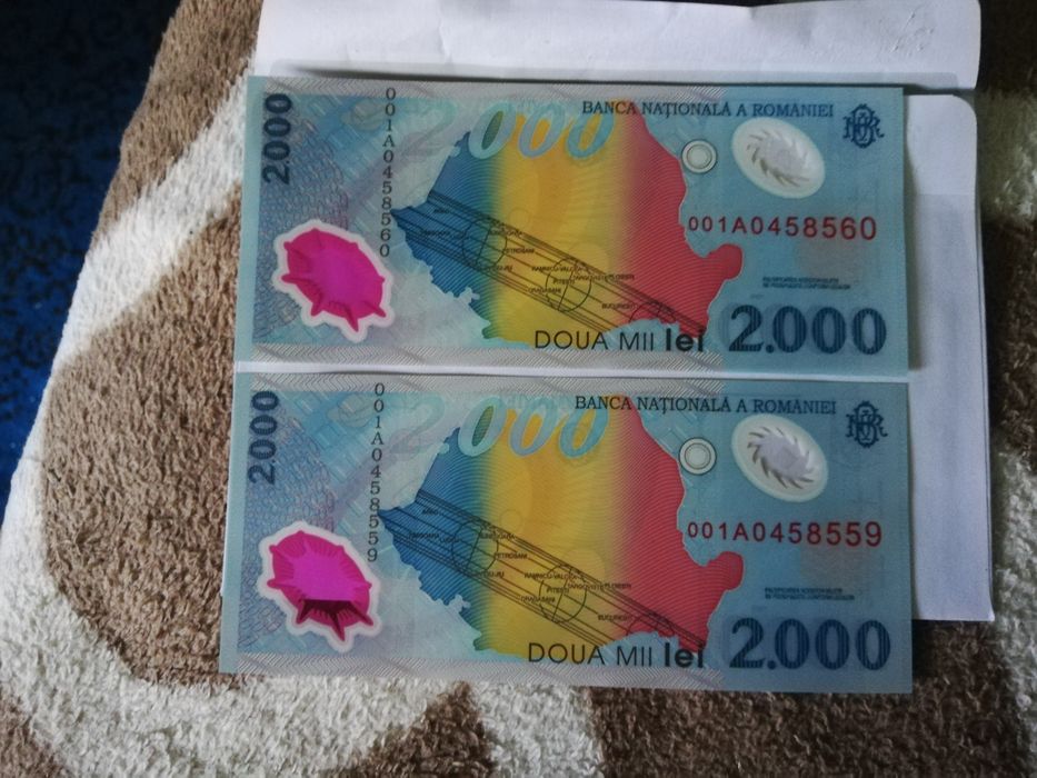 Bancnote nefolosite noi de 2000lei cu Eclipsa